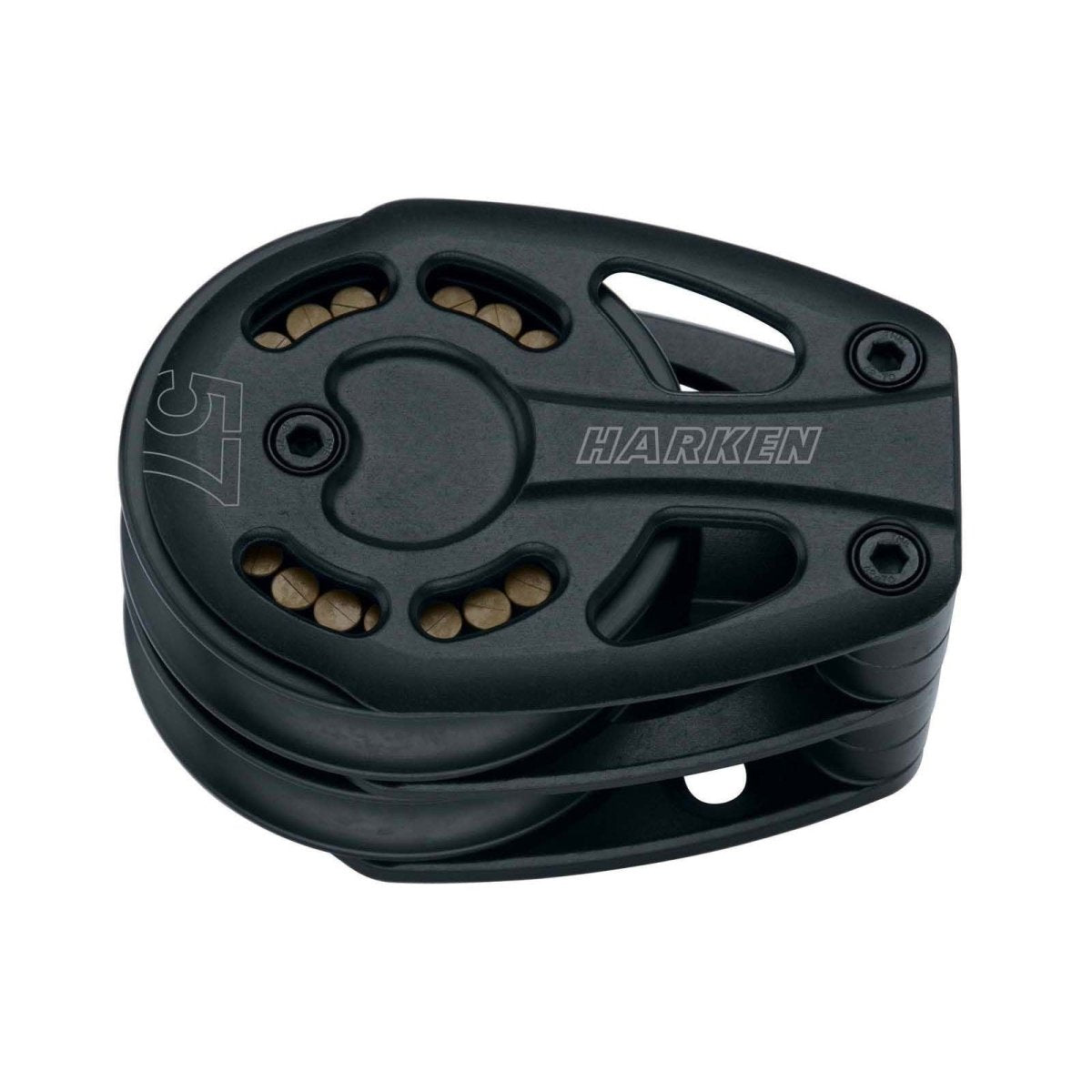 Harken 57mm Black Magic Umlenkblock, 2-scheibig
